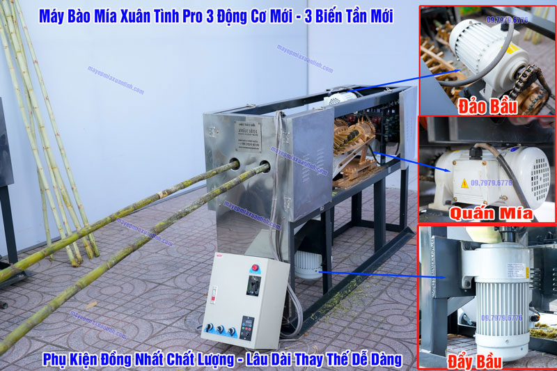 Máy cạo vỏ mía tự động khác gì bán tự động Máy cạo vỏ mía tự động khác gì bán tự động