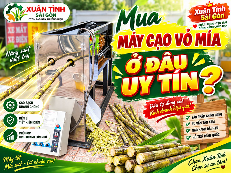 Mua máy cạo vỏ mía ở đâu uy tín?